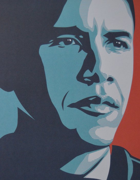 Shepard Fairey (OBEY) - Shepard Fairey - Obama, Vote '08 - 2000'erne