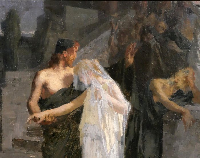 Henri Bonis (1868-1921) - Antique scene, Ulysses and Penelope?