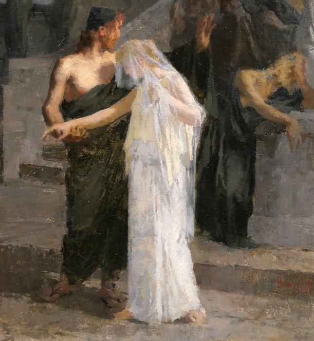 Henri Bonis (1868-1921) - Antique scene, Ulysses and Penelope?