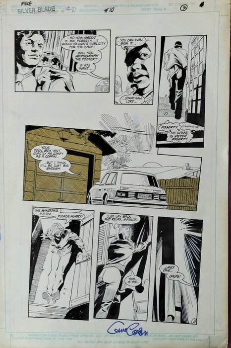 Gene Colan - 1 Original page - Silverblade - #10