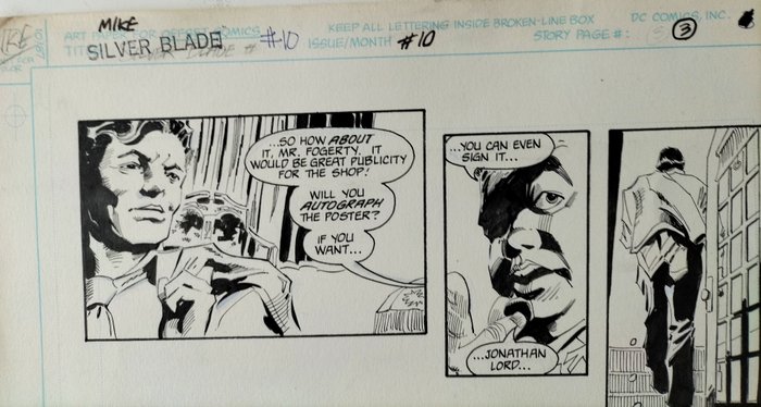 Gene Colan - 1 Original page - Silverblade - #10