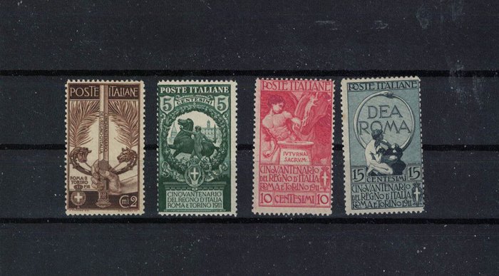 Italien Kongerige  - 1911-23 tre komplette serier mnh** - sassone S14-23-25