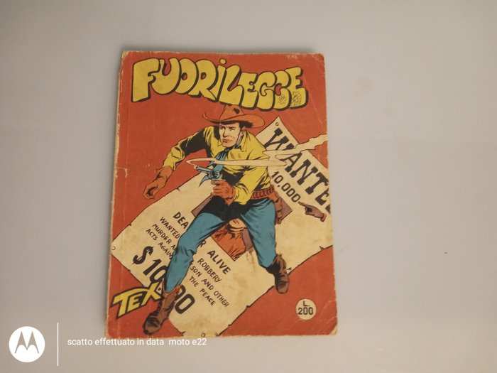 Tex, Gigante n.3 "Fuorilegge" Prima Edizione Aut. 478 Spillato - Non censurato-nel bellissimo-RFW Strillo - 1 Comic