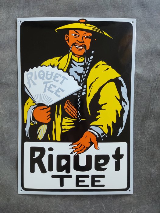 Riquet Tee - enamel sign Riquet Tee Emailschild Emaille Schild