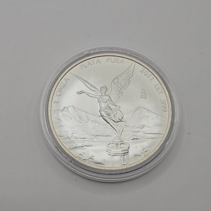 Mexico. 1 Onza 2011 Libertad, 1 Oz (.999)  (Ingen mindstepris)