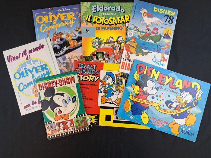 Topolino, Paperino Album Figurine Allegati a Topolino Libretto e Altri - 6 Album - 1972/1983