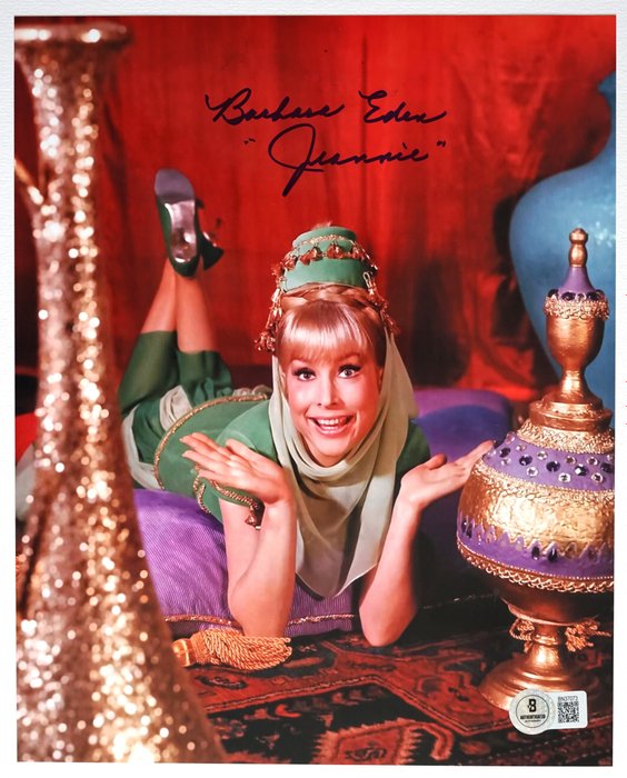 I Dream of Jeannie - Barbara Eden (Jeannie) - Autograph, Photo With Beckett COA