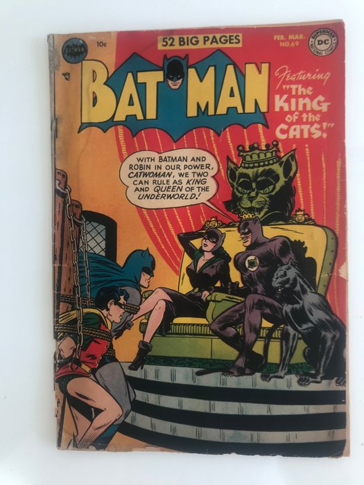 Batman Número 69 - Batman: The King of the Cats - 1 Comic - Første udgave - 1952