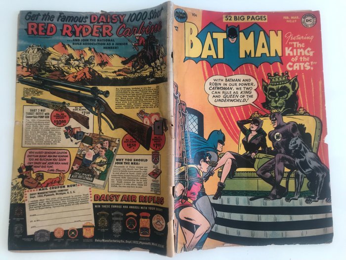 Batman Número 69 - Batman: The King of the Cats - 1 Comic - Første udgave - 1952