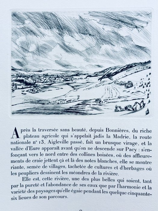 Jacques Hérissay / André Jacquemin - La Vallée d'Eure. Pointes-Sèches de André Jacquemin [1/150] - 1956