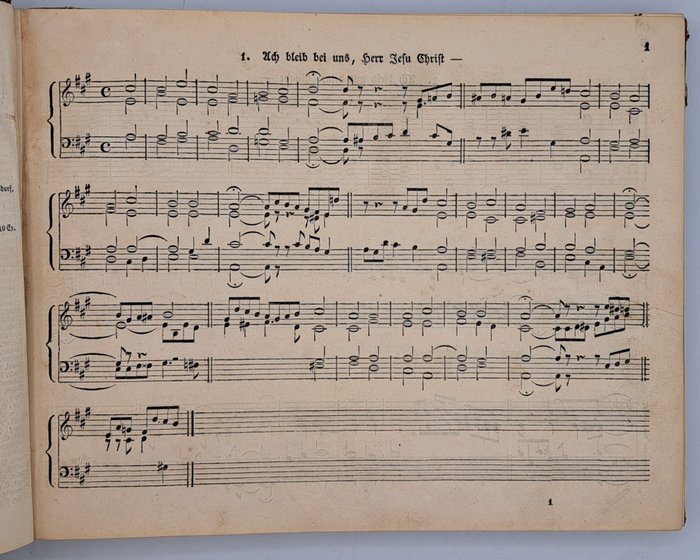 Ernst Julius Hentschel - Evangelisches Gesangbuch mit doppelten Zwischenspielen - 1840