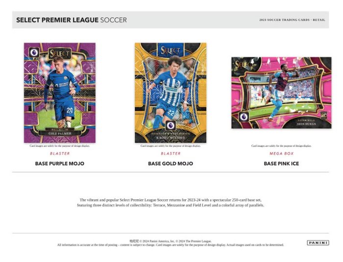 2024 Panini Select Premier League - Blaster Box - Sealed - Look for Autographs - 1 Sealed box - Næsten så god som ny (NM)