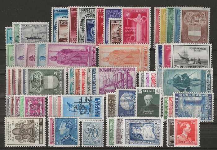 Belgien 1946/1959 - Serier og delbind - OBP/COB tussen 725 en 1120