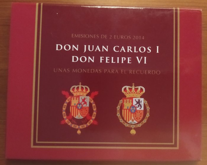 Spanien. Coin Card 2014 "Juan Carlos I y Felipe VI"  (Ingen mindstepris)