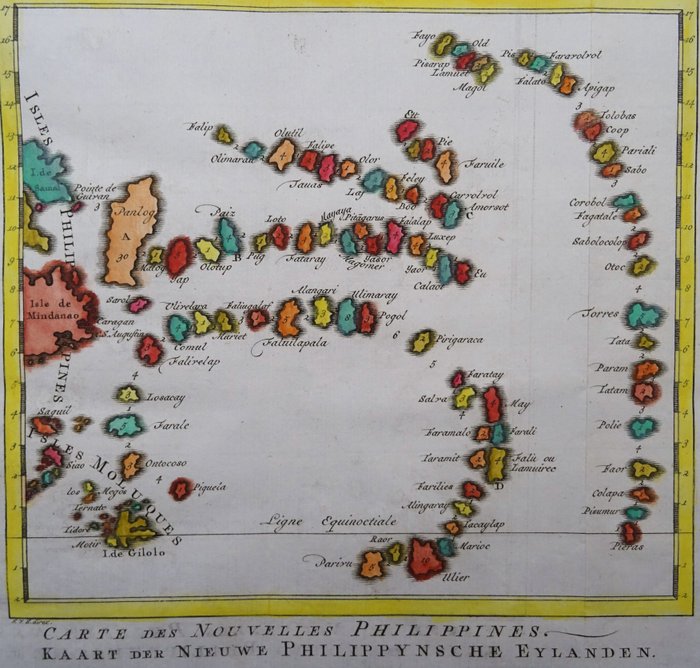 Oceanien - Filippinerne/Mikronesien/Guam/Carolinerne [Lot of 2]; J.N. Bellin - Nouvelle Carte des Isles Carolines / Carte des Nouvelles Philippines - 1751-1760