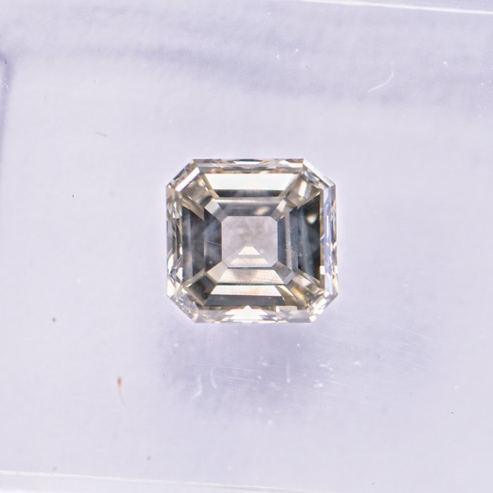 Ingen mindstepris - 1 pcs Diamant  (Naturfarvet)  - 0.72 ct - Smaragd - Fancy Brunlig, Grålig Gul - SI1 - International Gemological Institute (IGI)