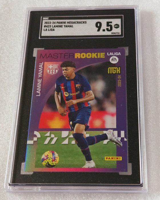 2023/24 Panini Megacracks Lamine Yamal #423 Master Rookie SGC 9.5 - 1 Graded card