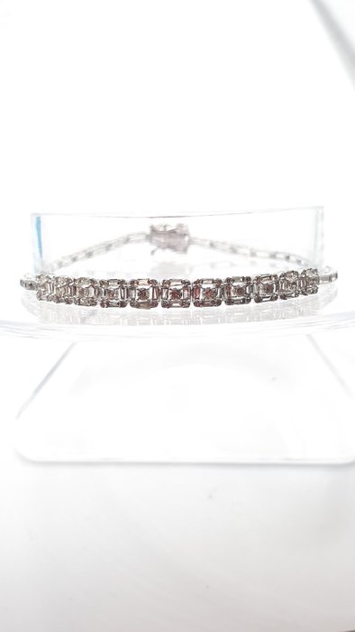 Ingen mindstepris - Armbånd - 18 kraat Hvidguld -  1.00ct. tw. Diamant (Natur)