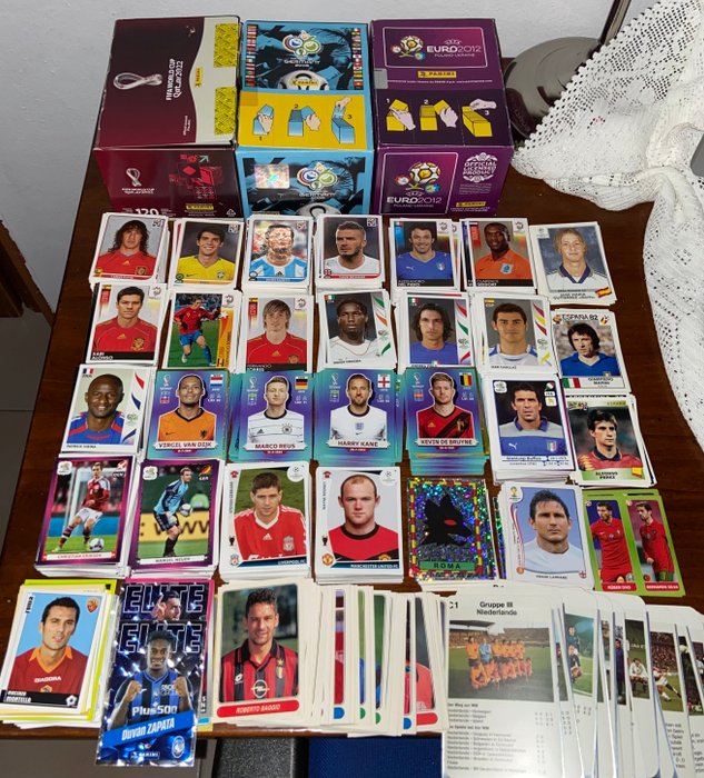 Panini - Euro, World Cup - 3070 stickers (Del Piero, Baggio, Vieira, Kaká  many others) - 1 Mixed collection