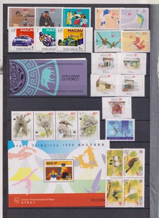 KINA/MACAO 1983-2003  - Samling MNH mange s/s