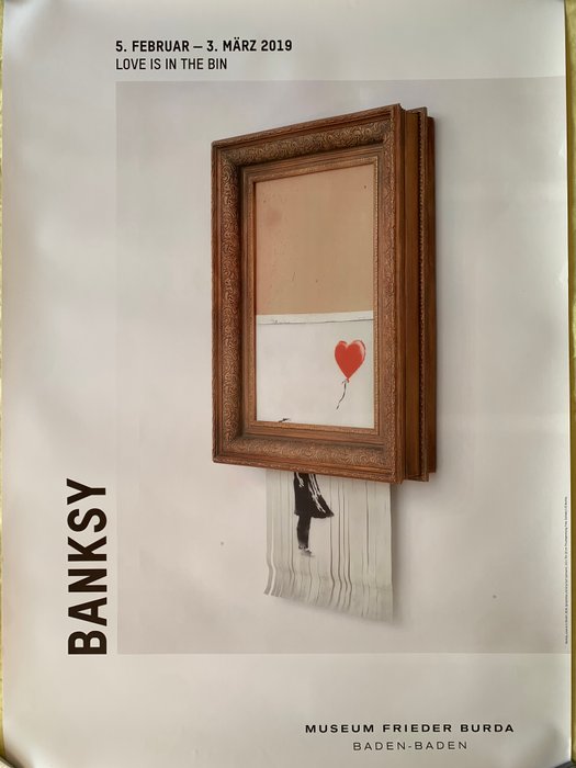 Banksy (1974) - Love is in the bin