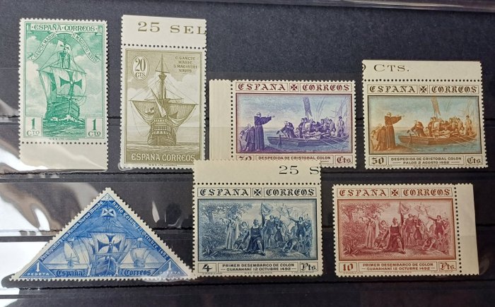 Spanien 1930 - Kolonserie (farver ændret - Edifil. 531cc/45cc