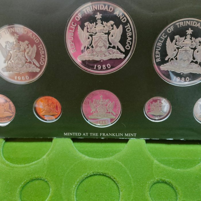 Trinidad og Tobago. Proof Set 1980  (Ingen mindstepris)