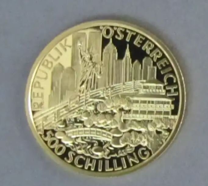 Østrig. Österreich 500 Schilling Goldmünze Wiener Sängerknaben 1998