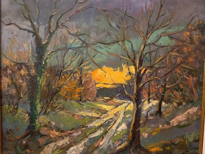 Albert  Malet (1912-1986) - Chemin de campagne