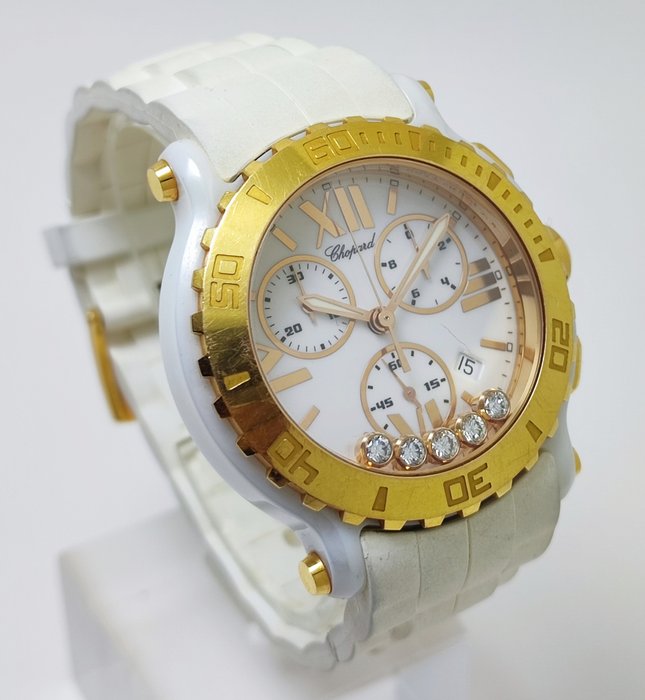 Chopard - Happy Sport Ceramic  18K Gold "Limited Edition" - 28/8515-9001 - Unisex - 2011-nu