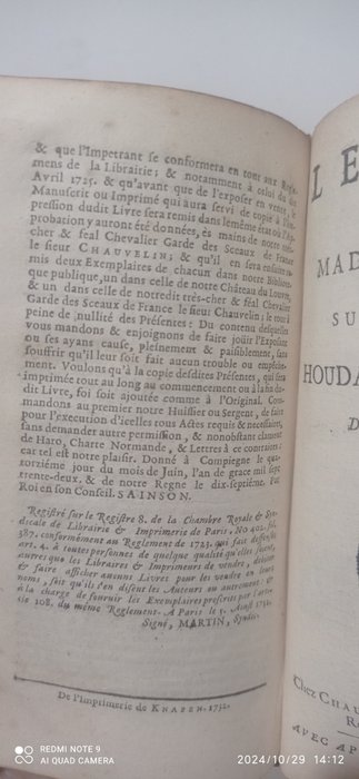 Sieur L*** - Suite des réflexions sur la tragédie, ou l'on répond à mr de Voltaire, Abrégé de l'Histoire ... - 1732