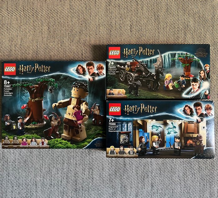 Lego - Harry Potter - 75967 76400 75966 - Forbidden Forest: Umbridge's Encounter + Hogwarts Carriage and Thestrals + Hogwarts Room of