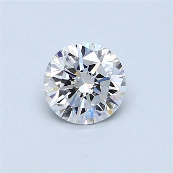 1 pcs Diamant  (Natur)  - 0.50 ct - Rund - D (farveløs) - VVS2 - International Gemological Institute (IGI)