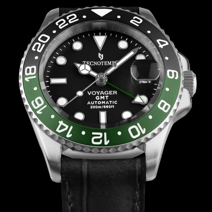 Tecnotempo - GMT 200M "Voyager" - Automatic - Limited Edition - - Ingen mindstepris - TT.200VY.PVN - Mænd - 2011-nu