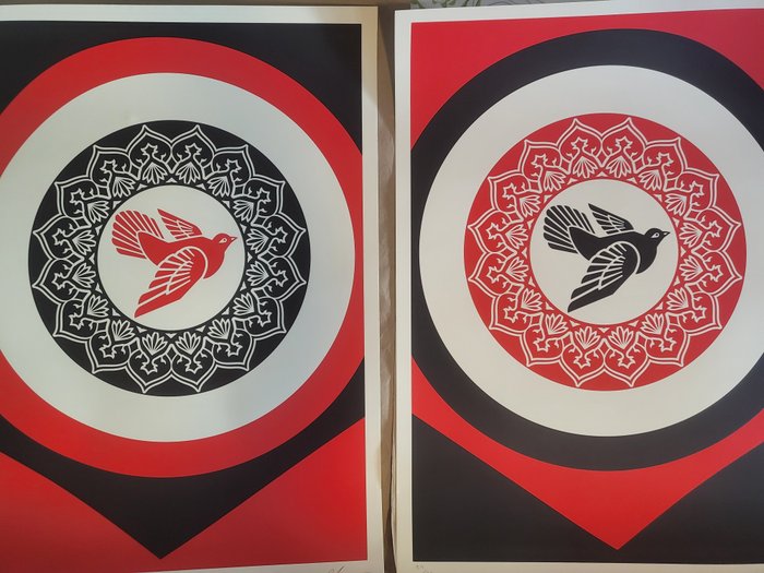 Shepard Fairey (OBEY) (1970) - Rise form the Arshes (matching set number of 2)