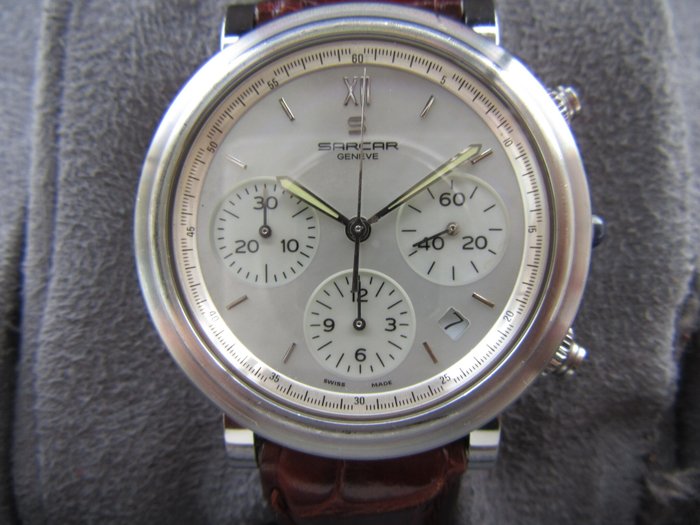 Sarcar - Sarcar Narval Geneve Chronographe Vintage Dial Madreperla - A13001 - Mænd - 1990-1999