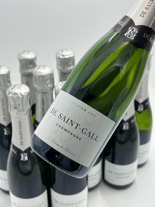 De Saint-Gall, Demi-Bouteilles De Saint Gall "Le Blanc de Blancs" Premier Cru - Champagne Blanc de Blancs - 12 Halve flasker (0,375 L)