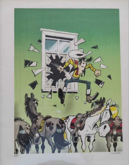 Morris - 1 Silkscreen - Lucky Luke - 1985