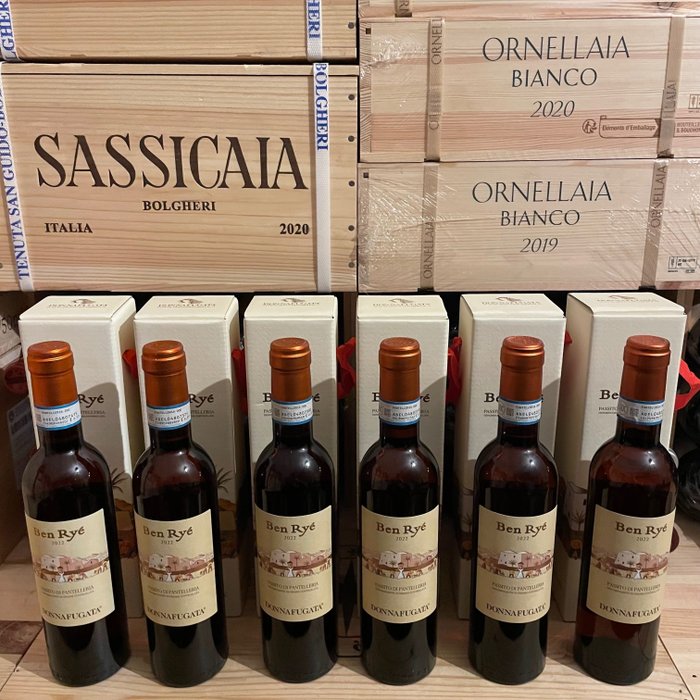 2022 Donnafugata "Ben Ryé" Passito di Pantelleria - Sicilien - 6 Halve flasker (0,375 L)