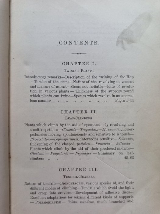 Charles Darwin - The Movements and Habits of Climbing Plants - 1875