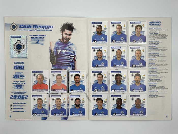 Panini - Pro League 2017 Belgium - 1 Complete Album