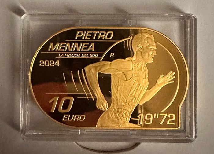 Italien 10 Euro 2024 "Pietro Mennea" Proof  (Ingen mindstepris)