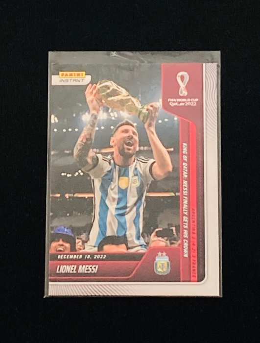 2022-2024 Panini Instant World Cup  Copa America Lionel Messi #118 #43 Limited Edition - 2 Card - Næsten så god som ny (NM)