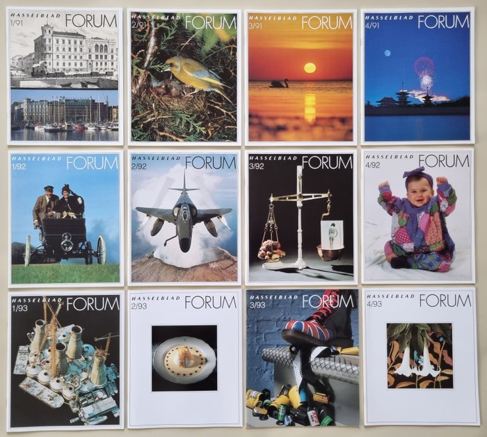 Hasselblad Hasselblad Forum Magazines Year 1991 + 1992 + 1993 (English speaking) 120/mellemformat kamera