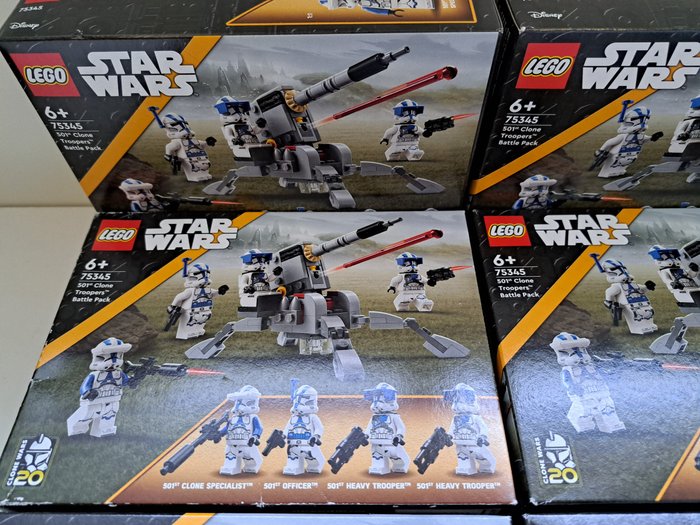 Lego - Star Wars - 75345, 75359 - 10x Clone Trooper Battle Pack - 2000-2010