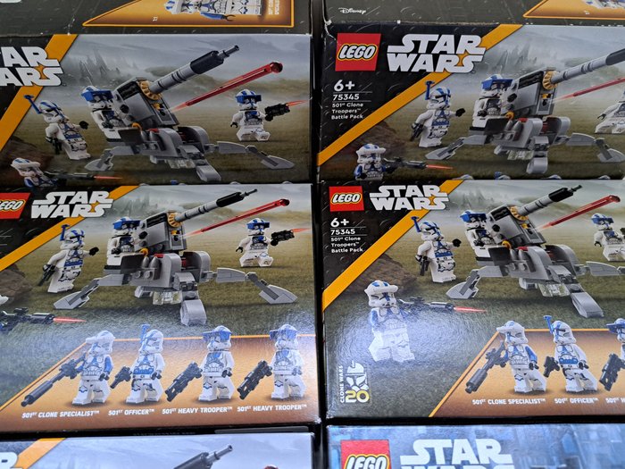 Lego - Star Wars - 75345, 75359 - 10x Clone Trooper Battle Pack - 2000-2010