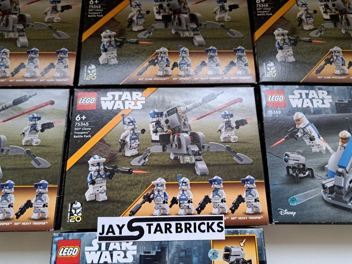 Lego - Star Wars - 75345, 75359 - 10x Clone Trooper Battle Pack - 2000-2010