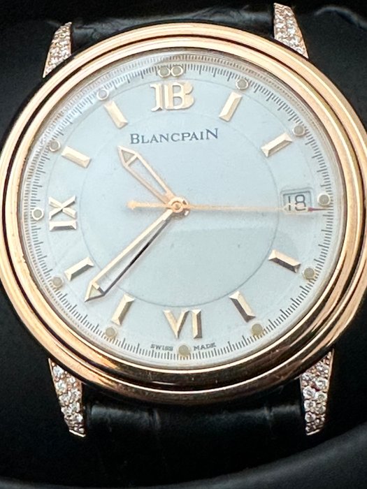 Blancpain - Léman Ultra Slim 18k Solid Gold/Dimanten - 2100-3642-53 - Mænd - 2011-nu