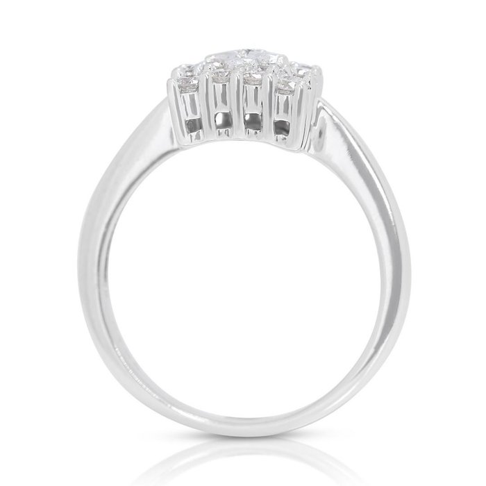 Ring - 18 kraat Hvidguld -  0.42ct. tw. Diamant (Natur)