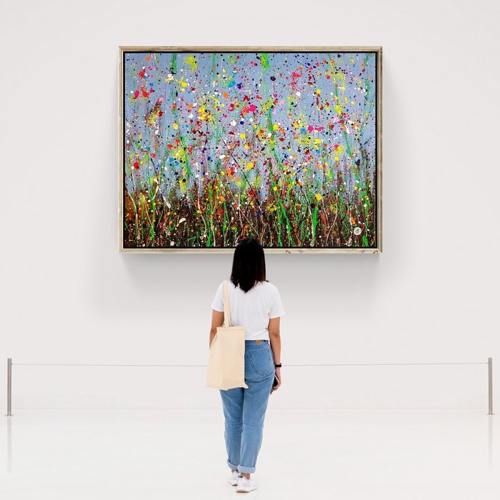 Arvydas Gaiciunas (Retne) - Mily * ABSTRACT Colorful Meadow Painting (XXL)